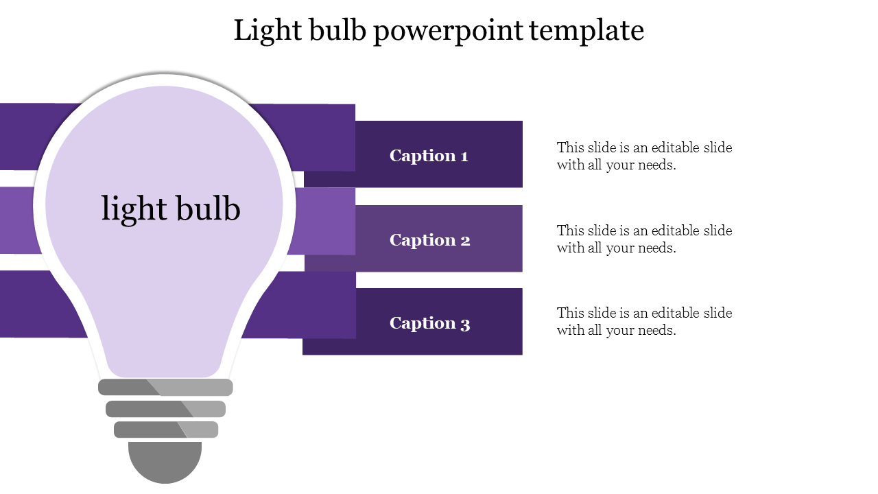light bulb powerpoint template-3-Purple